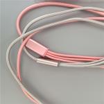 1.2M USB 3 In 1 Fast Charging Cable Knitted For Phone Charger
