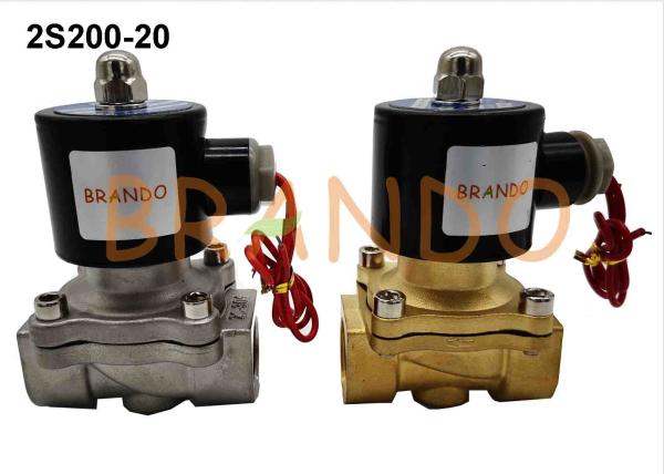 DN20 Stainless Steel 304 Pneumatic Solenoid Water Valve 2S200-20 With Flying