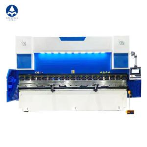 Quality 395mm Hydraulic CNC Press Brake Delem DA53T Blue White Bending Machine 8 Times/Min wholesale