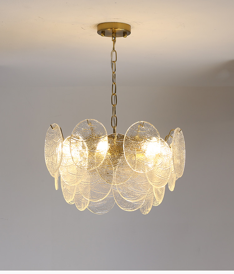 Modern Frosted Diamond Glass Chandelier Luxury Lustre Lighting（WH-CY-251）