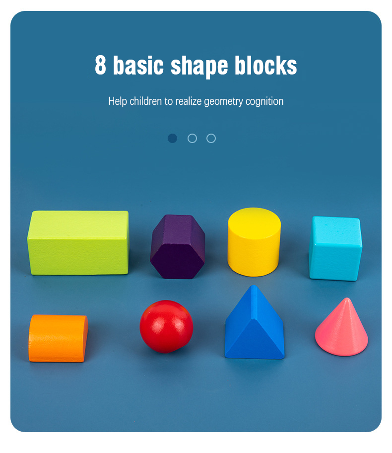 Shape Color Cognition Matching Mirror Blocks Early Learning Toys For 2 Year Olds