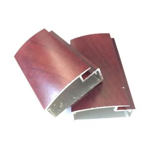 Quality Modern Furniture Wood Grain Kitchen Cabinet T6 Door Aluminum Profile wholesale