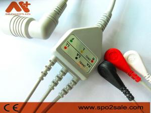 Quality Omron &gt; Colin BP-88, BP-306 Compatible 3 Lead Direct-Connect ECG Cable wholesale