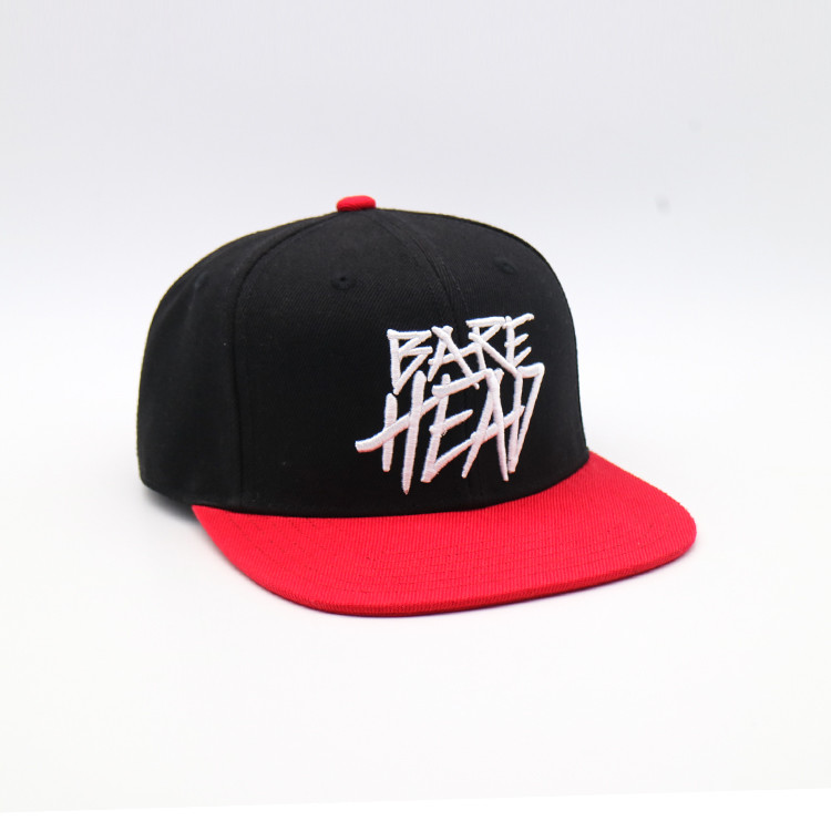 Hip Hop Flat Brim Snap Back Colorful 3D Embroidered Rapper Cap
