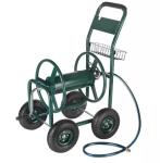 Outdoor Garden Yard Heavy Duty Hose Reel Cart with Stainless Steel and Four