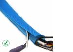 Adhesive Electrical Insulation Velcro Cable Sleeve 30mm Flame Retardant Custom
