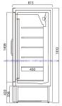 Chiller Showcase/Vertical Refrigerated Display Showcase With Glass Door -