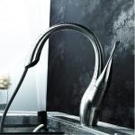 Modern pull out kitchen mixer swan kitchen faucet