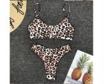 Womail Alluring Biquini Leopard Printed Bikini Push-Up Padded Swimwear Women's
