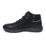 Pigskin Lining Black Men'S Casual Waterproof Boots