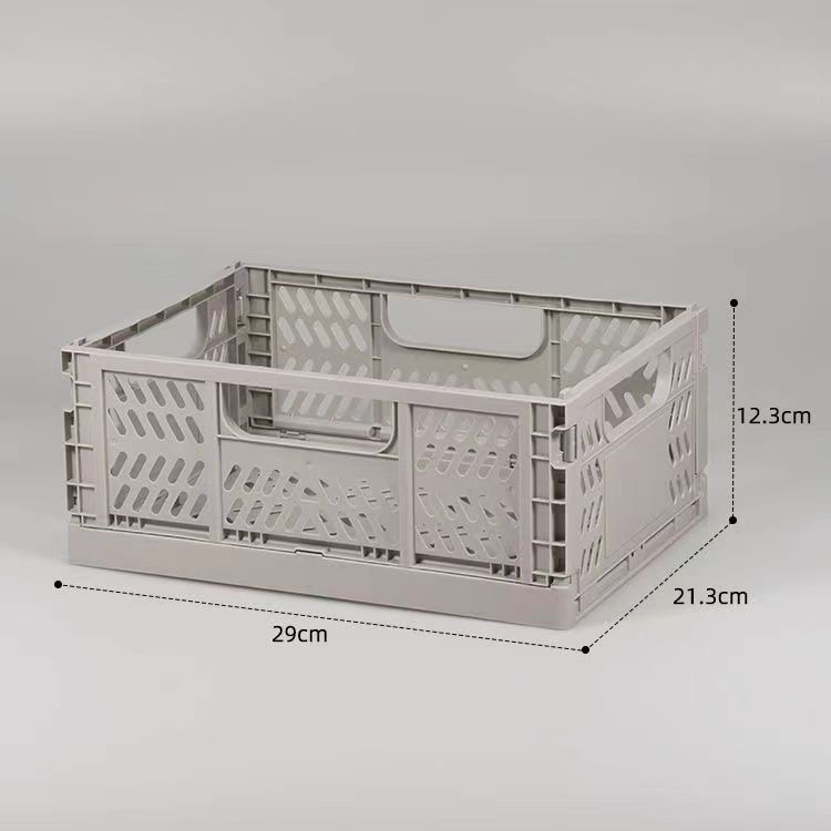 ECO Friendly PP Plastic Desk Crate Stackable Collapsible and Foldable for Organization