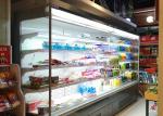 Open Air Commercial Beverage Fridge Vertical Air Curtain Merchandisers