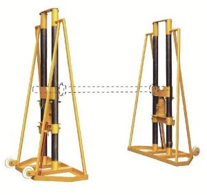 Quality 15T - 20T Cable Handling Equipment / Cable Drum Hydraulic Reel stand wholesale