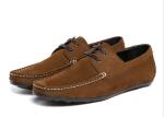 Fashion Flats Mens Leather Loafers Luxury Handmade Suede Shoes