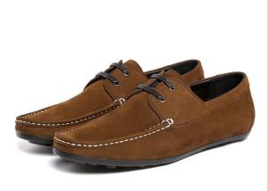 Quality Fashion Flats Mens Leather Loafers Luxury Handmade Suede Shoes wholesale