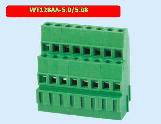 Green 3 Layers PCB Terminal Block 3 Pins 5.0/5.08 Mm Pitch Connector