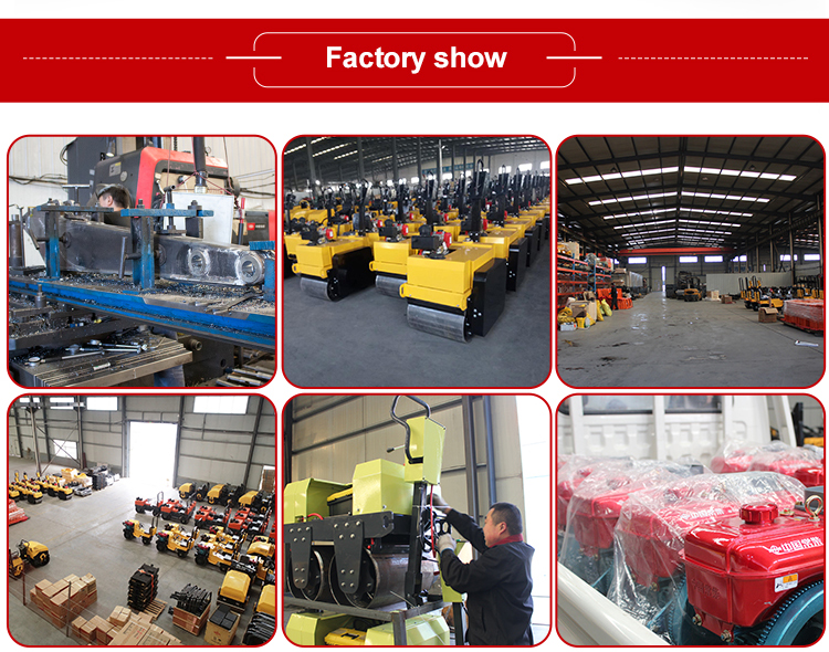 Small Road Roller Vibrator Compactor with 0.5mm Nominal Amplitude and 0-4 km/h Speed