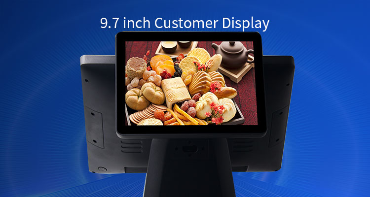 280A Retail POS System with External 58mm/80mm Thermal Printer and 15''/15.6'' Display