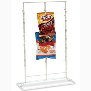 Quality 3 Strips Snack Potato Chip Clip Rack / Double Sides Food Hanging Chip Clip Display wholesale