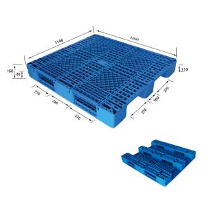 Quality 1200x1100 100% Recycled Plastic Pallets 1000-1500KG Dynamic Load wholesale