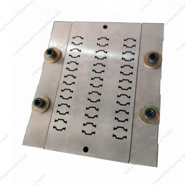 Polyamide PA66 GF25 Plastic Profile Extrusion Mold For Nylon Bars Extrusion Line