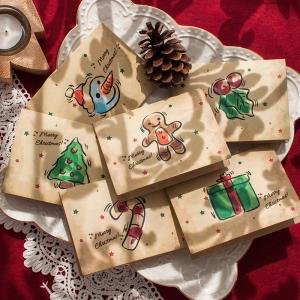 Quality 11.5x2.5cm Recycled Craft Paper Greeting Card wholesale