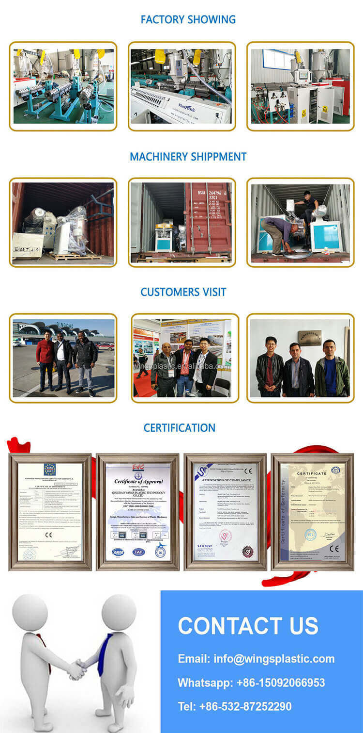 PVC Water Pipe Making Machine Production Line PVC Pipe Plastic Extruder Machinery