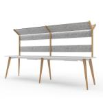 Two Person Staff Modern Commercial Office Furniture Table with ISO9001/ISO14001
