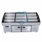 220V Glass Door Chest Freezer R134A Or R290A Painted Steel
