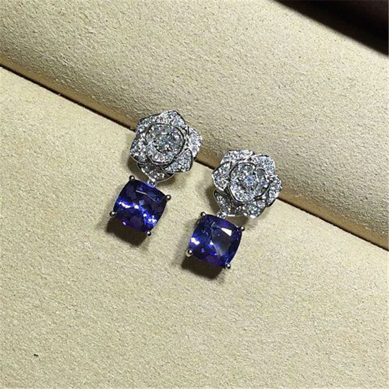 PG piaget rose series earrings gold diamond 18k gold white gold yellow gold rose gold diamond earrings