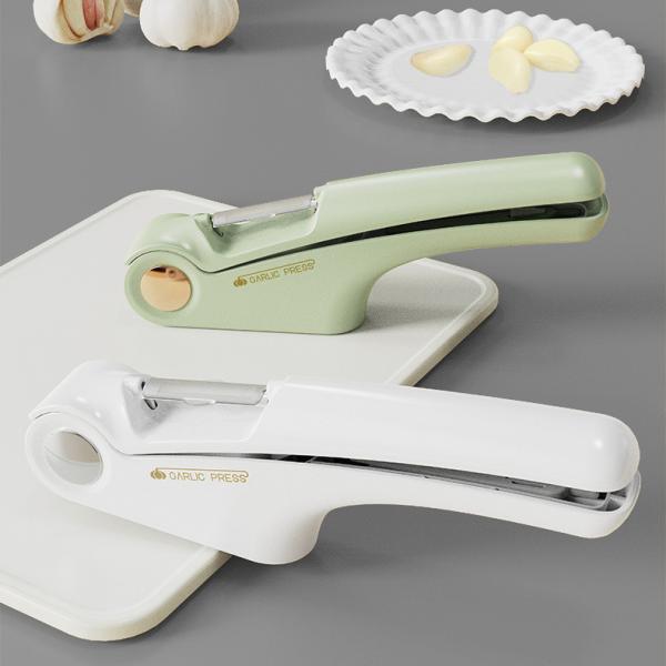 Garlic Press and Slicer Kitchen Cooking Tool Set ABS Stainless-Steel Can Opener