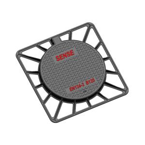 Quality B125 Manhole Cover Round With Hinge , Cast Iron Manhole Cover Car Parks wholesale