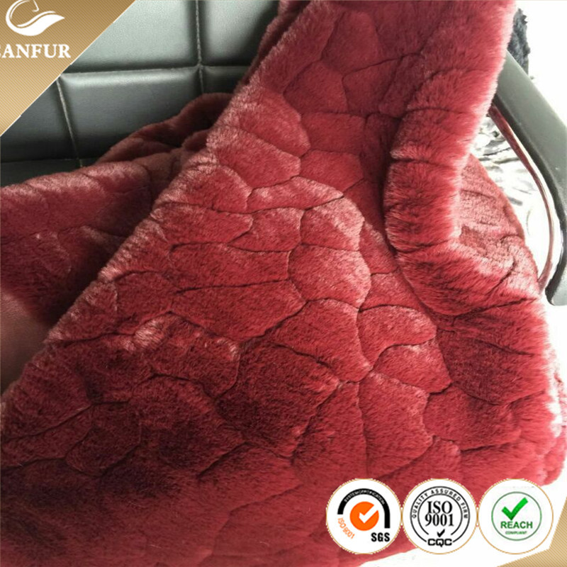 Retail Stock of Knitted Backing Artificial Fur with Polyester / Acrylic Front Material