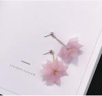 2018 Fashion Pearl Earrings Ear Drops Silver Exported Korea Fashion Flower