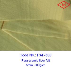 Quality 5mm Thickness Industrial Para Aramid Fiber Felt Rolls 500gsm wholesale