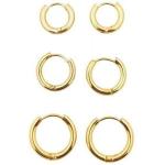 Simply Rose Gold 8mm Hinged Huggie Small Hoop Stainless Steel Earrings For