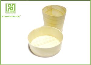 Quality Disposable Pine Wooden Round Cup Mini Dessert Cup wholesale