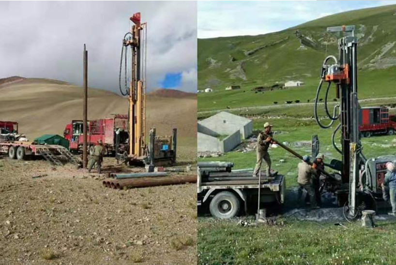 400 Meters Depth Bore Well Machine Big Torque 89mm Drilling Pipe Yuchai Engine