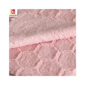 Quality Soft 220gsm Shu Velveteen Plain Knitting Fabric Water Soluble wholesale