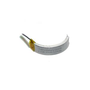 China Wearable Technology 20mAh LiPo Battery 3.8 V Lithium Ion Polymer Battery on sale