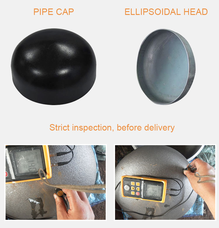 WPHY 60 WPHY 52 Carbon Steel End Cap Welded DIN 28011 Elliptical Dished