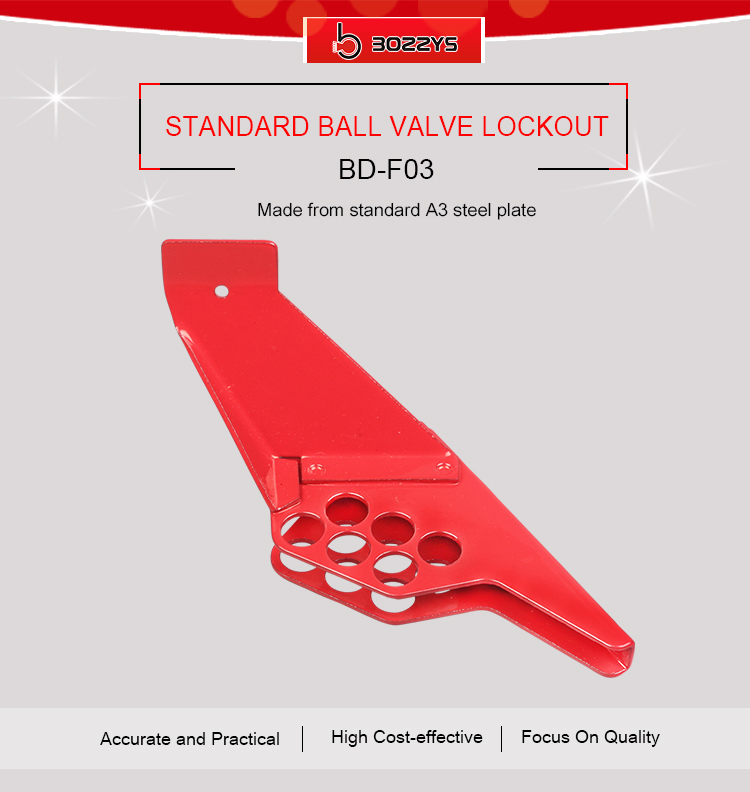 BOSHI OEM Acceptable A3 Steel Material Ball Valve Lockout Devices