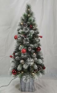 Quality 4FT Slim Pine Christmas Tree With 50UL Clear Lights wholesale