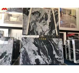 Quality Hotel Surface Finishing Polished Italian Fendy Black Marble with White Veins Tile wholesale