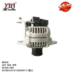 Quality B0545 24V 80A Alternator Replacement 8PK EC360/480 CA18531R/ 0124555017 wholesale