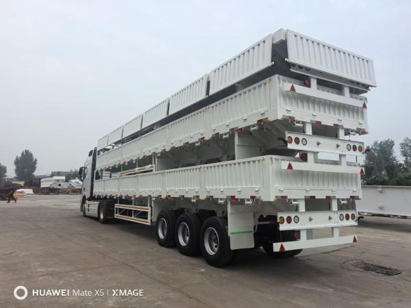 Side Wall Truck Trailer Enclosed Fence Cargo Transport Truck Semi Trailer