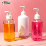 PET Plastic Shampoo Bottles 250ml 300ml 500Ml White Pressure Pump Shampoo Bottle