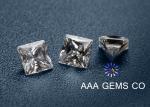 2 Carat VVS1 Princess Square Moissanite White High Reflective