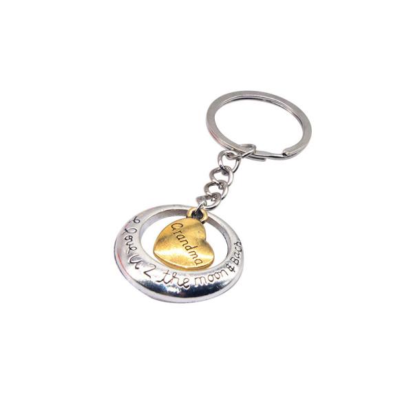Creative Lovely Heart Shape Car Gift Custom Metal Keychains personalized key