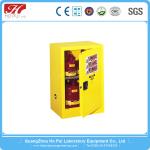Barrel Type Flammable Safety Storage Cabinets , Yellow Chemical Storage Cabinets